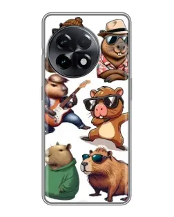 Чехол для OnePlus 11 Pro с картинкой «Крутые капибары музыканты»