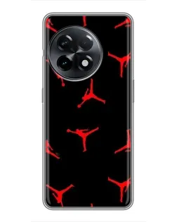 Чохол для OnePlus 11 з картинкою «Jordan Red Pattern»