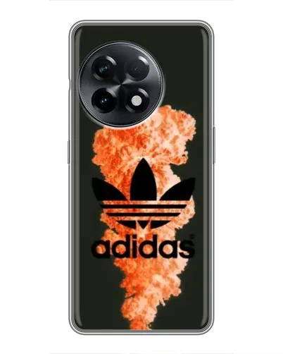 Чохол для OnePlus 11 з картинкою «Помаранчевий дим Adidas»