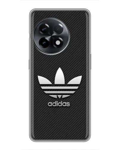 Чохол для OnePlus 11 з картинкою «Adidas Карбонова текстура»