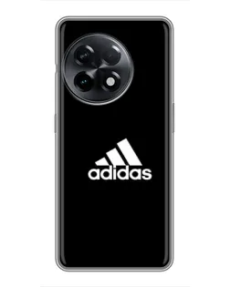 Чохол для OnePlus 11 з картинкою «Чорна класика Adidas»