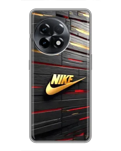 Чохол для OnePlus 11 з картинкою «Золотий Nike на металі» Чохол для OnePlus 11 з картинкою «Золотий Nike на металі»