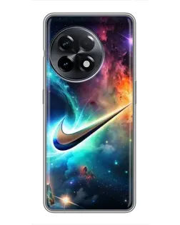 Чохол для OnePlus 11 з картинкою «Космічний Nike Swoosh»