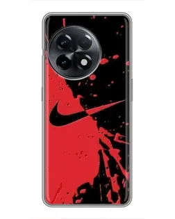 Чохол для OnePlus 11 з картинкою «Червоні бризки Nike»