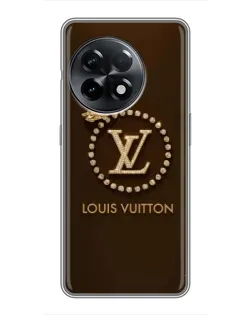 Чохол для OnePlus 11 з картинкою «LV — золота печатка»