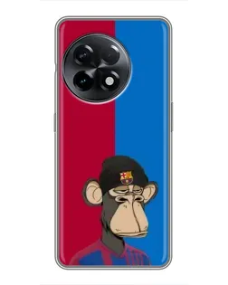 Чохол для OnePlus 11 з картинкою «Bored Ape — фанат Барси»