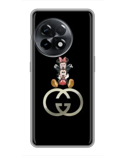Чехол для OnePlus 11 с картинкой «Минни Маус на лого»