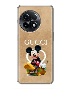 Чехол для OnePlus 11 с картинкой «Микки Маус Gucci — крафт»