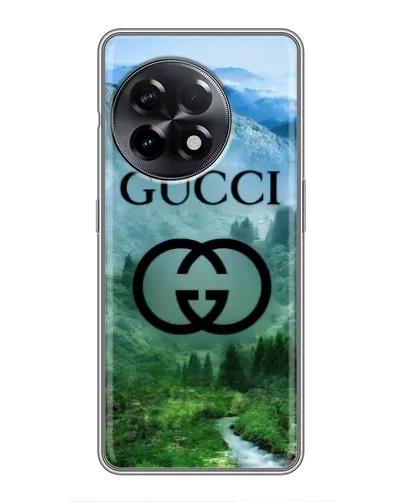 Чехол для OnePlus 11 с картинкой «Gucci — горный пейзаж»