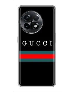 Чехол для OnePlus 11 с картинкой «Gucci — красный пояс»