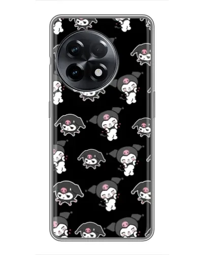 Чохол для OnePlus 11 з картинкою «Чорний паттерн Kuromi»