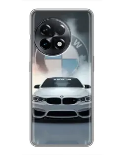 Чехол для OnePlus 11 с картинкой «BMW в белом дыму»