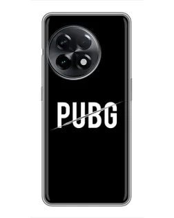 Чехол для OnePlus 11 с картинкой «PUBG — белый логотип»