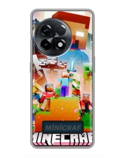 Чехол для OnePlus 11 с картинкой «Minecraft герои игры»