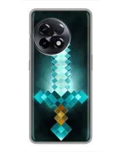 Чехол для OnePlus 11 с картинкой «Алмазный меч неон»