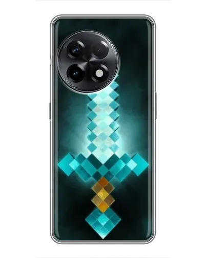 Чехол для OnePlus 11 с картинкой «Алмазный меч неон»