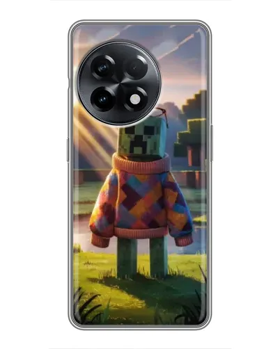 Чехол для OnePlus 11 с картинкой «Крипер в свитере»