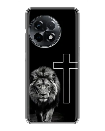 Чехол для OnePlus 11 с картинкой «Лев и Крест»