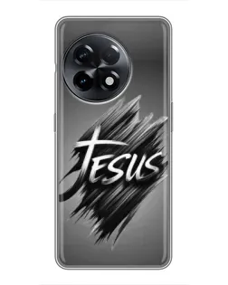 Чехол для OnePlus 11 с картинкой «Надпись Jesus Graffiti»