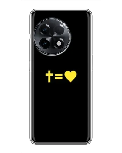 Чехол для OnePlus 11 с картинкой «Сердце и Крест»