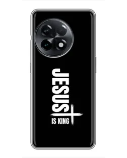Чехол для OnePlus 11 с картинкой «Вертикаль веры Jesus»