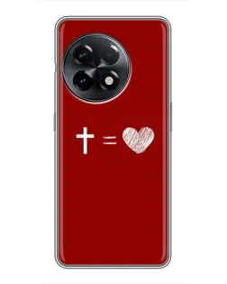Чехол для OnePlus 11 с картинкой «Уравнение любви»