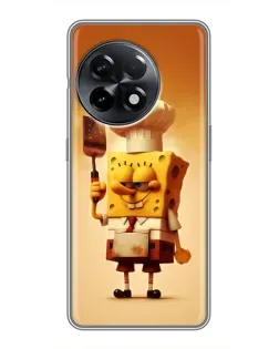 Чехол для OnePlus 11 с картинкой «Губка Боб повар»