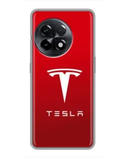 Чехол для OnePlus 11 с картинкой «Tesla Red Classic»