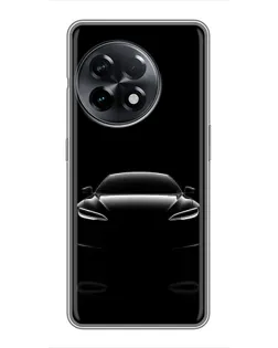 Чехол для OnePlus 11 с картинкой «Силуэт Tesla Night»