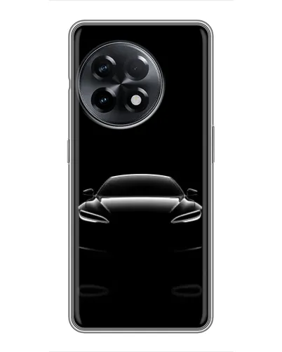 Чехол для OnePlus 11 с картинкой «Силуэт Tesla Night»