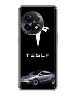 Чехол для OnePlus 11 с картинкой «Tesla Model Y»
