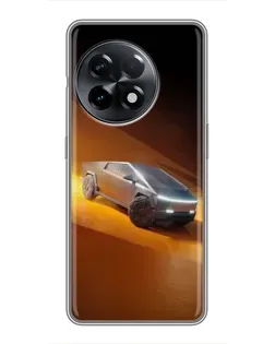 Чехол для OnePlus 11 с картинкой «Cybertruck в пустыне»