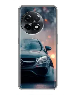 Чехол для OnePlus 11 с картинкой «Mercedes — ночной город»