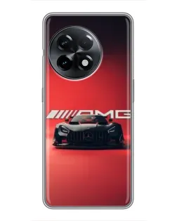 Чехол для OnePlus 11 с картинкой «Mercedes AMG — красная линия»