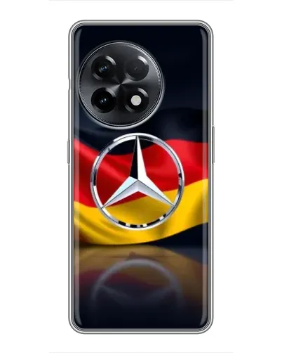 Чехол для OnePlus 11 с картинкой «Mercedes — флаг Германии»
