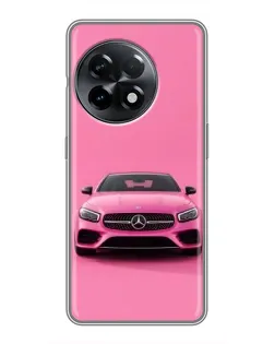 Чохол для OnePlus 11 з картинкою «Рожевий Mercedes AMG»
