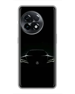 Чохол для OnePlus 11 з картинкою «Mercedes — силует авто»