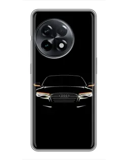 Чехол для OnePlus 11 с картинкой «Audi — ночной контур»