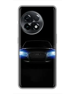 Чехол для OnePlus 11 с картинкой «Audi в неоне»