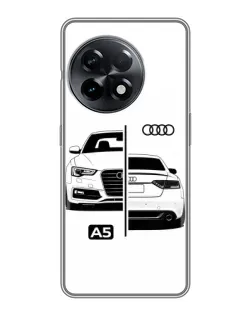 Чехол для OnePlus 11 с картинкой «Audi — контрастный дизайн»
