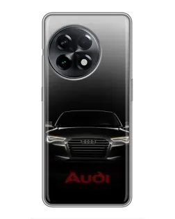 Чехол для OnePlus 11 с картинкой «Audi — градиентный контур»