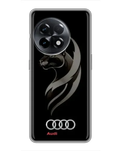 Чехол для OnePlus 11 с картинкой «Графика — пантера и Audi»