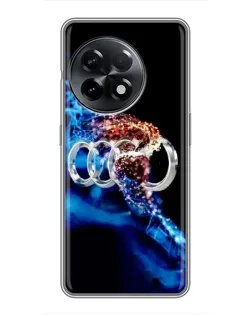 Чехол для OnePlus 11 с картинкой «Энергия лого Audi»