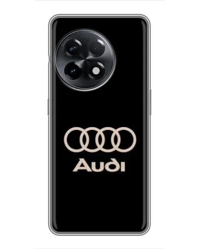 Чехол для OnePlus 11 с картинкой «Audi — золотой логотип»