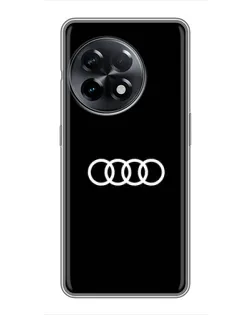 Чехол для OnePlus 11 с картинкой «Audi White Logo»