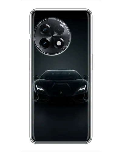 Чехол для OnePlus 11 с картинкой «Черный Lamborghini Aventador»