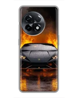 Чехол для OnePlus 11 с картинкой «Lamborghini в огне»