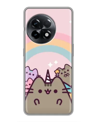 Чехол для OnePlus 11 с картинкой «Единорог Pusheen»