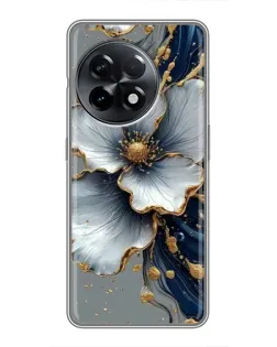 Чохол для OnePlus 11 з картинкою «Біла квітка та золотий флюїд» Чохол для OnePlus 11 з картинкою «Біла квітка та золотий флюїд»