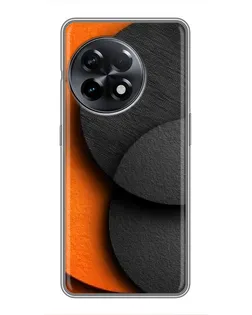 Чехол для OnePlus 11 с картинкой «Геометрия оранжевых кругов»